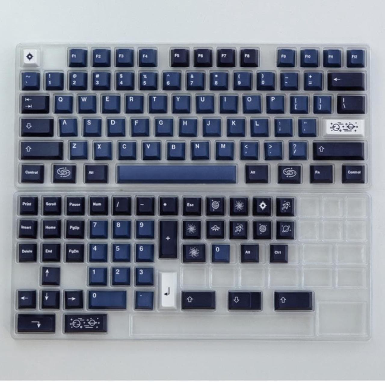 123 Keys GMK Galaxy Keycaps PBT Dye Sublimation Profile Mechanical keyboard keycap For MX switch With 1.75U 2U Shift