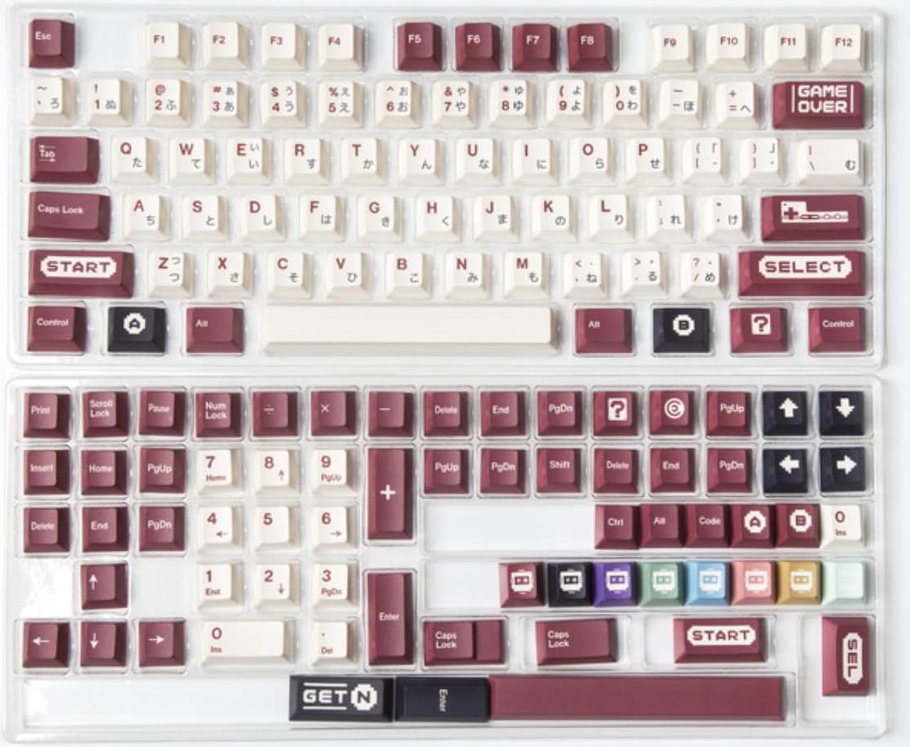 Retro 141 Keys Keycaps Profile PBT Keycap Dye SUB Japanese DIY Mechanical Keyboard For MX switches GK61 64 87 96 104 108