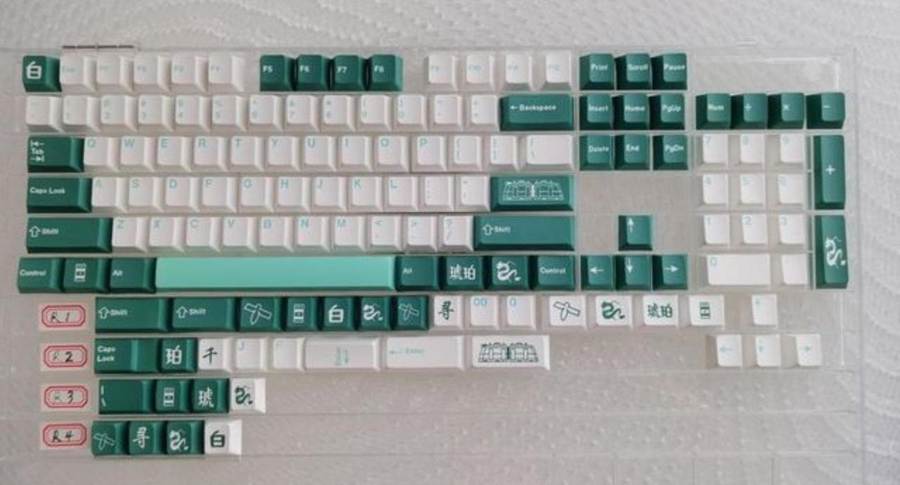 GMK Haku Clone 139 Keycaps PBT Dye Subbed Profile Keycap For MX Switch Mechanical Keyboard GH60 GK61 GK64