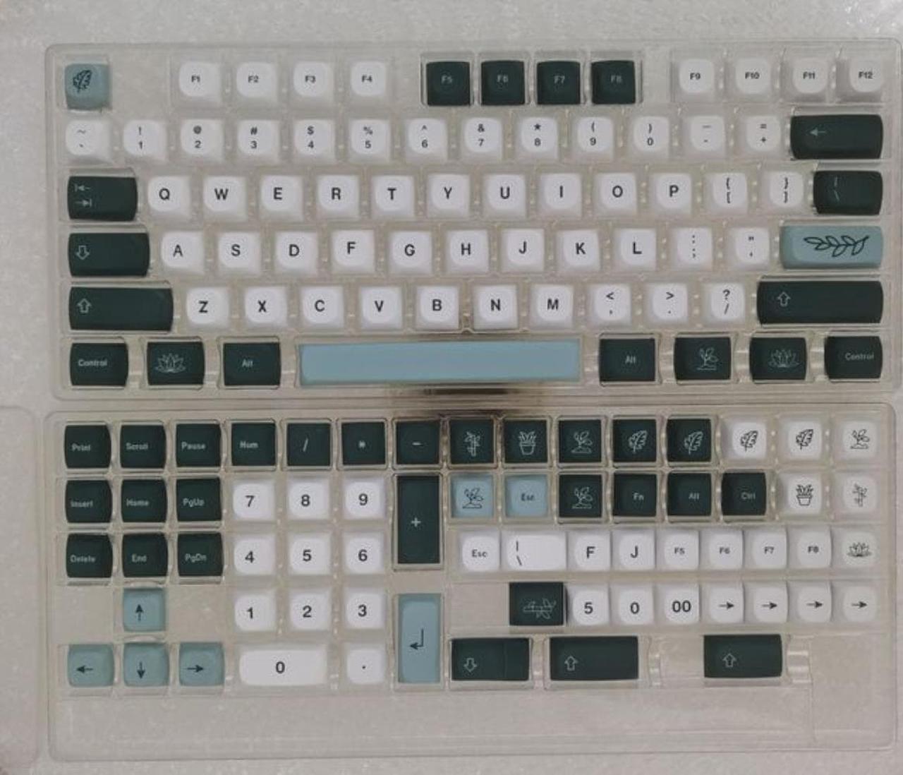 GMK Botanical Keycaps 140 Keys MA Profile PBT Dye Sublimation Mechanical Keyboard Keycap For MX Switch With 1.75U 2U Shift