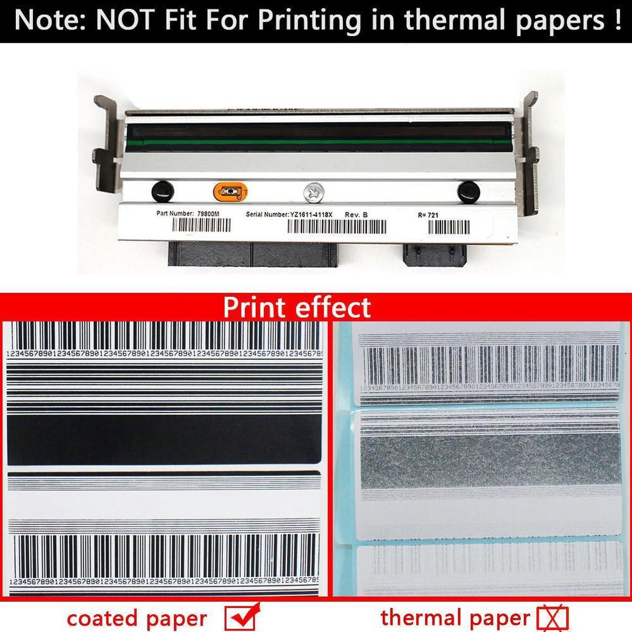 OIAGLH Compatible 79800M Printhead For RZ400 203dpi Thermal Printer,Printer Spare Part