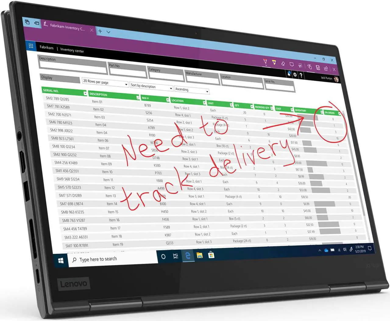 Alt view image 15 of 20 - Lenovo ThinkPad X1 Yoga Gen 5 Intel Core i7-10610U 16GB Memory 512 GB PCIe SSD Intel UHD Graphics 14.0" 10-point Multi-touch 3840 x 2160 Convertible 2-in-1 Laptop Windows 10 Pro 64-bit 20UB001GUS