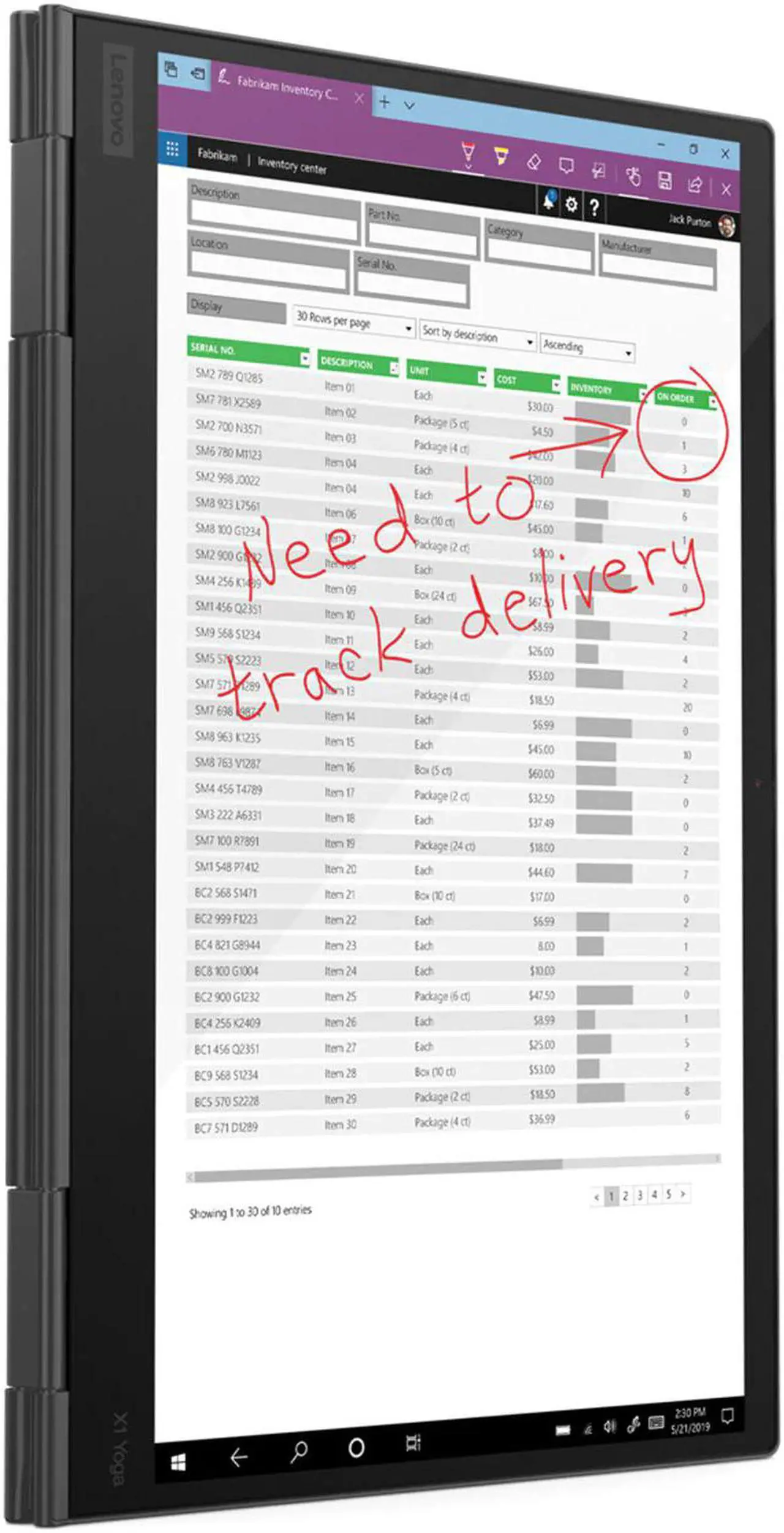 Alt view image 16 of 20 - Lenovo ThinkPad X1 Yoga Gen 5 Intel Core i7-10610U 16GB Memory 512 GB PCIe SSD Intel UHD Graphics 14.0" 10-point Multi-touch 3840 x 2160 Convertible 2-in-1 Laptop Windows 10 Pro 64-bit 20UB001GUS