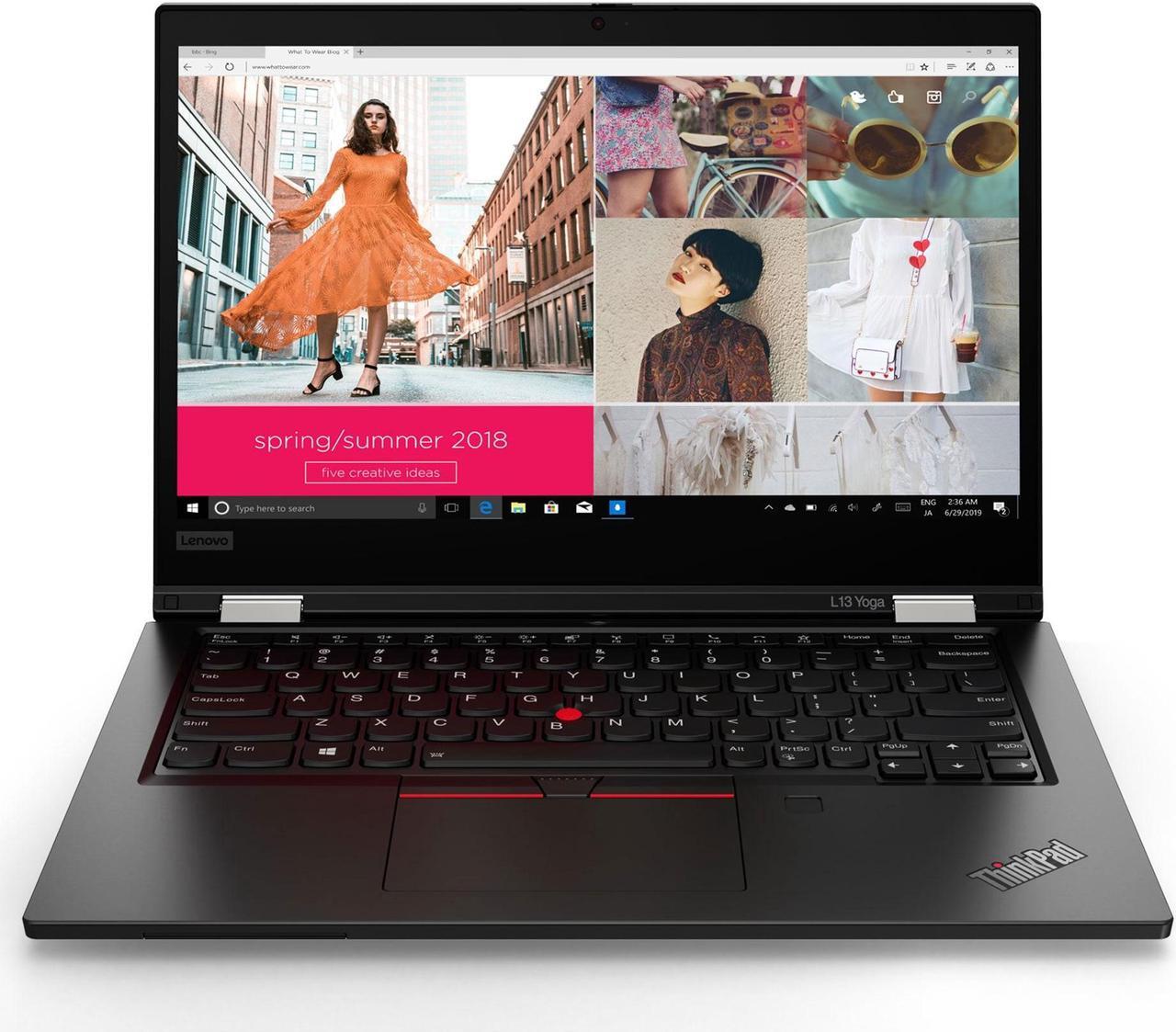 Alt view image 2 of 20 - Lenovo ThinkPad L13 Yoga Gen 2 (Intel) Intel Core i5-1135G7 8GB Memory 256 GB PCIe SSD Intel Iris Xe Graphics 13.3" 10-point Multi-touch 1920 x 1080 Convertible 2-in-1 Laptop Windows 10 Pro 64-bit 20VK0018US