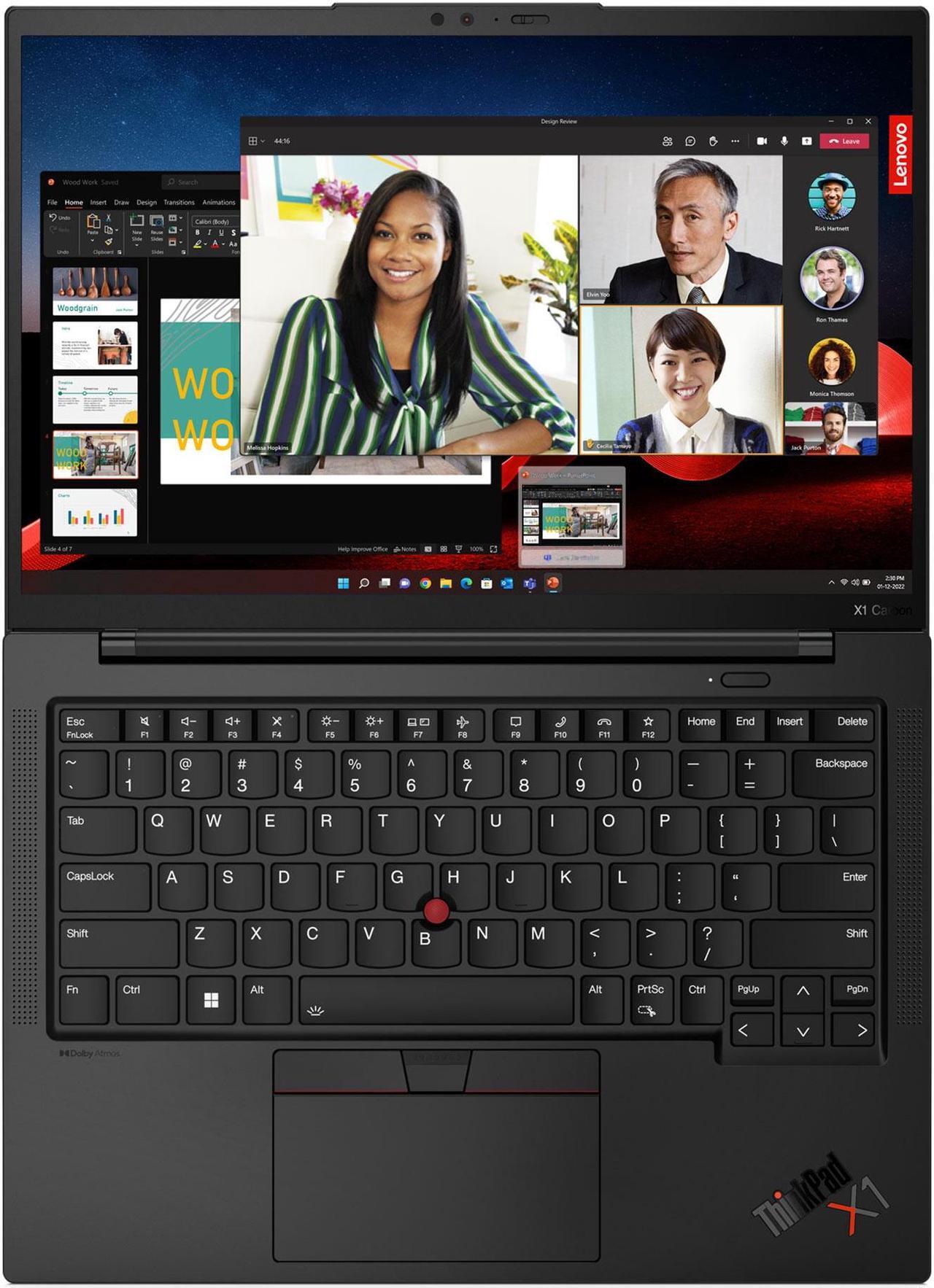 Alt view image 6 of 7 - Lenovo Notebook ThinkPad X1 Carbon Gen 11 Laptop, 14" IPS, vPro®, Iris Xe Graphics, 32GB, 512GB