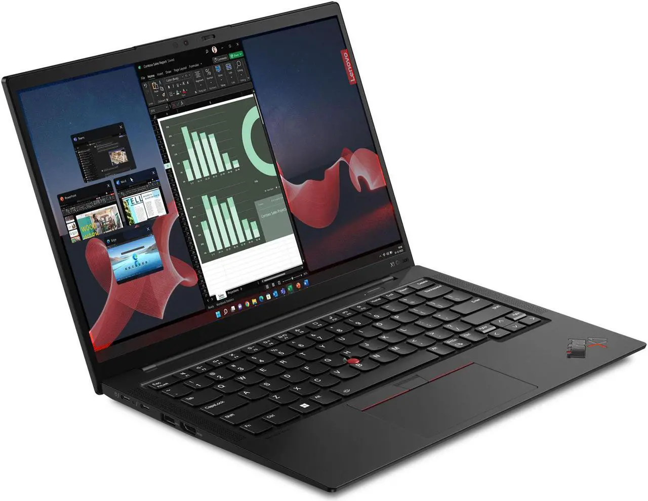 Alt view image 2 of 7 - Lenovo Notebook ThinkPad X1 Carbon Gen 11 Laptop, 14" IPS, vPro®, Iris Xe Graphics, 32GB, 512GB