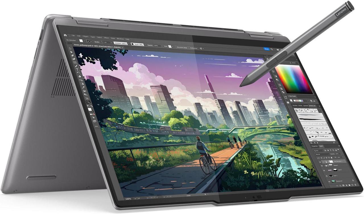 Lenovo Yoga 7 2-in-1 Laptop, 14" IPS  Glass,Ryzen 7 8840HS,16GB, AMD Radeon 780M, 1TB SSD,6 wifi,Win 11 Pro