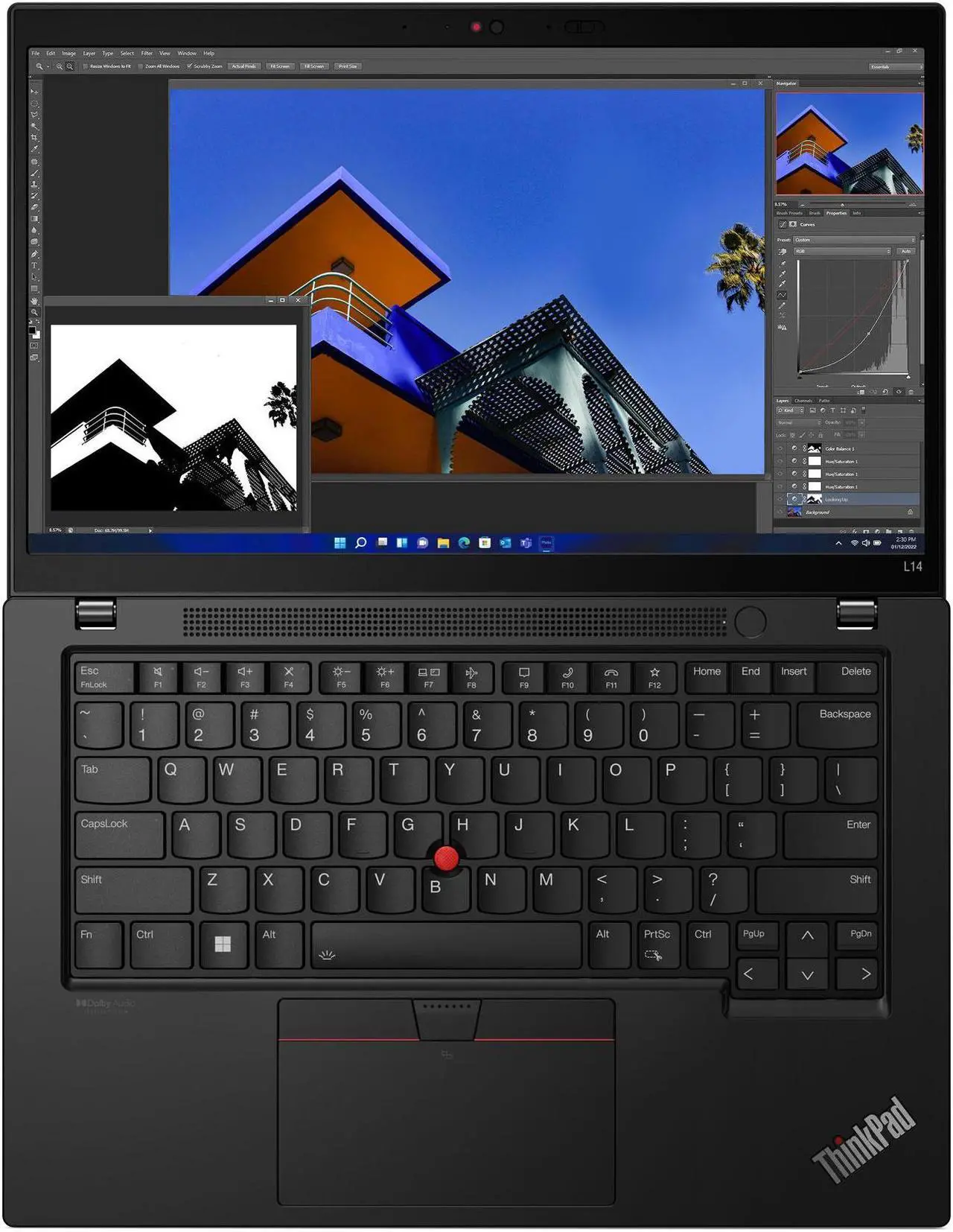 Alt view image 6 of 14 - Lenovo Laptop ThinkPad L14 AMD Gen 3, 14 in" FHD IPS,Ryzen 5 PRO 5675U 2.3G 6C 12T,16GB,/On-Board Graphics, 256GB SSD,Win 10 Pro