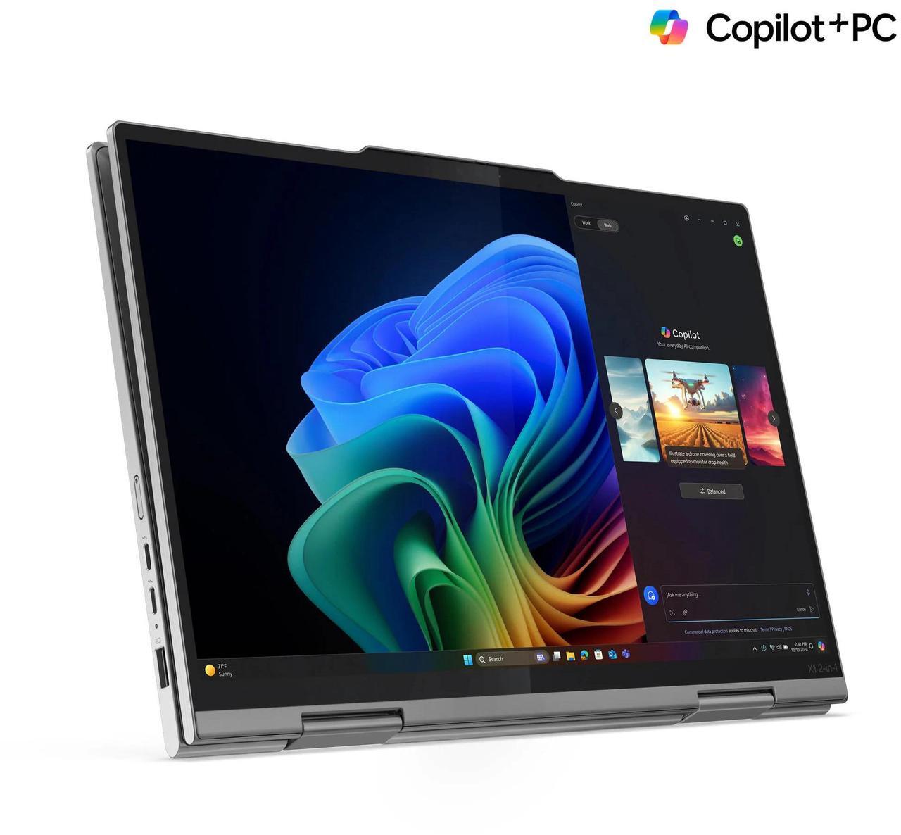 Alt view image 3 of 7 - Lenovo ThinkPad X1 2-in-1 Gen 10 Intel Laptop, 14" IPS Low Power,Intel Core Ultra 7 258V,32GB, Arc Graphics 140V, 1TB SSD,Win 11 Pro