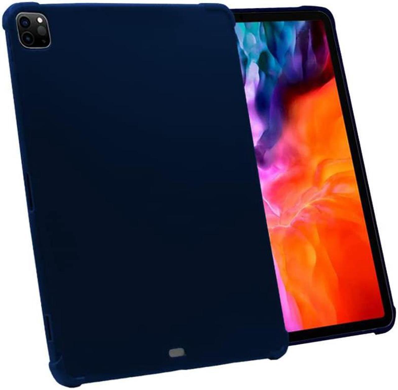 iPad Pro 12.9 5th Gen (2021) Case TPU Thin Skin Flexible Slip on Cover for Apple iPad 12.9 5th Gen (2021)(Dark Blue)