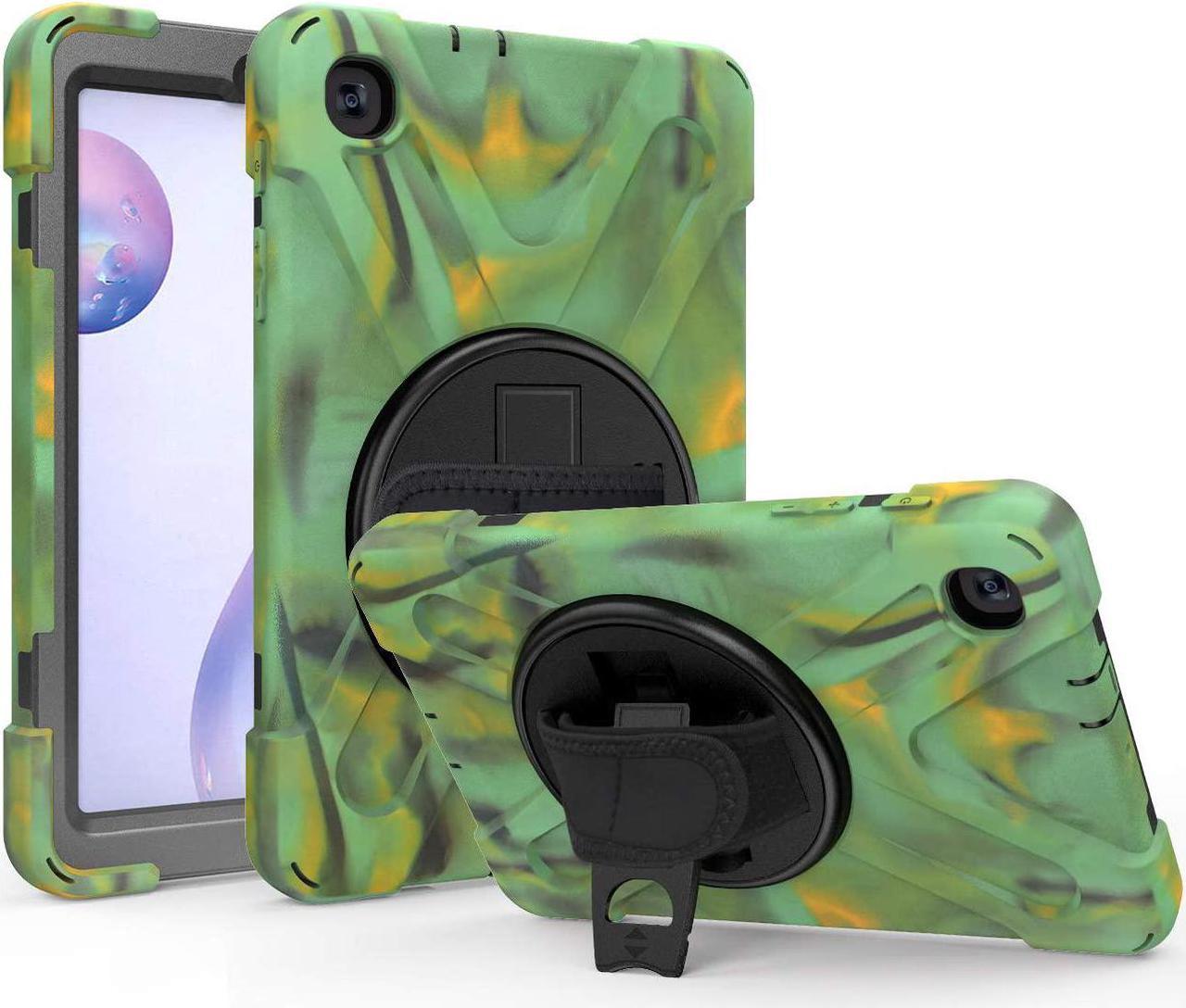 Galaxy Tab A 8.4 Case, T307/T307U 2020, Heavy Duty Shockproof Durable Case, Stand, Handstrap, Carrying Strap Sling for Samsung Galaxy Tab A 8.4 SM-T307 SM-T307U SMT307 (Shield Camouflage)