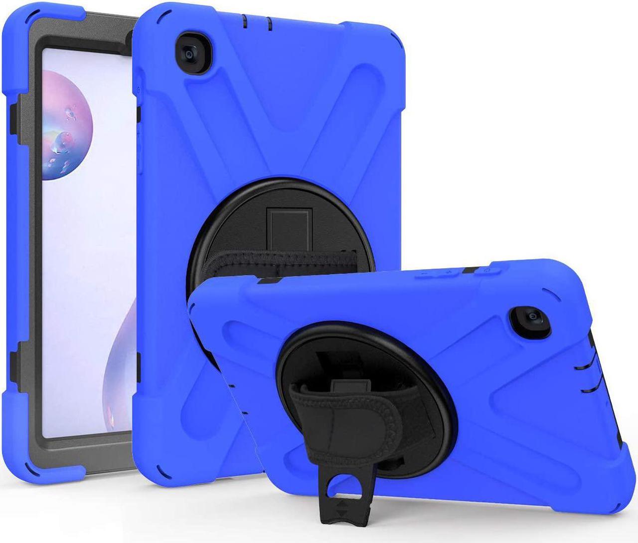 Galaxy Tab A 8.4 Case, T307/T307U 2020, Heavy Duty Shockproof Durable Case, Stand, Handstrap, Carrying Strap Sling for Samsung Galaxy Tab A 8.4 SM-T307 SM-T307U SMT307 (Shield Blue)