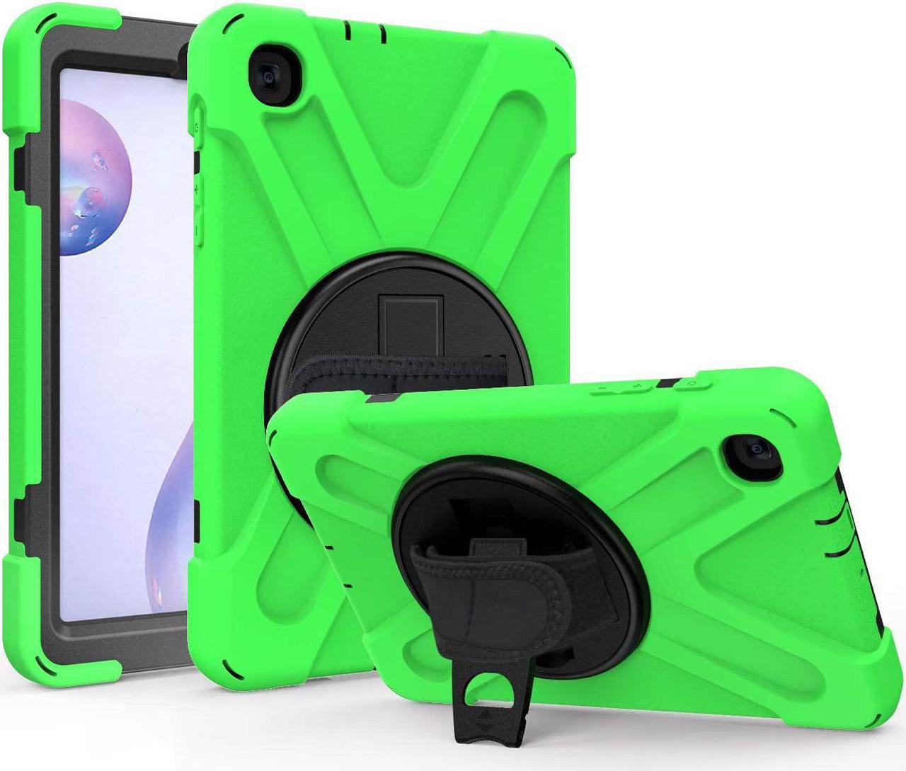 Galaxy Tab A 8.4 Case, T307/T307U 2020, Heavy Duty Shockproof Durable Case, Stand, Handstrap, Carrying Strap Sling for Samsung Galaxy Tab A 8.4 SM-T307 SM-T307U SMT307 (Shield Green)