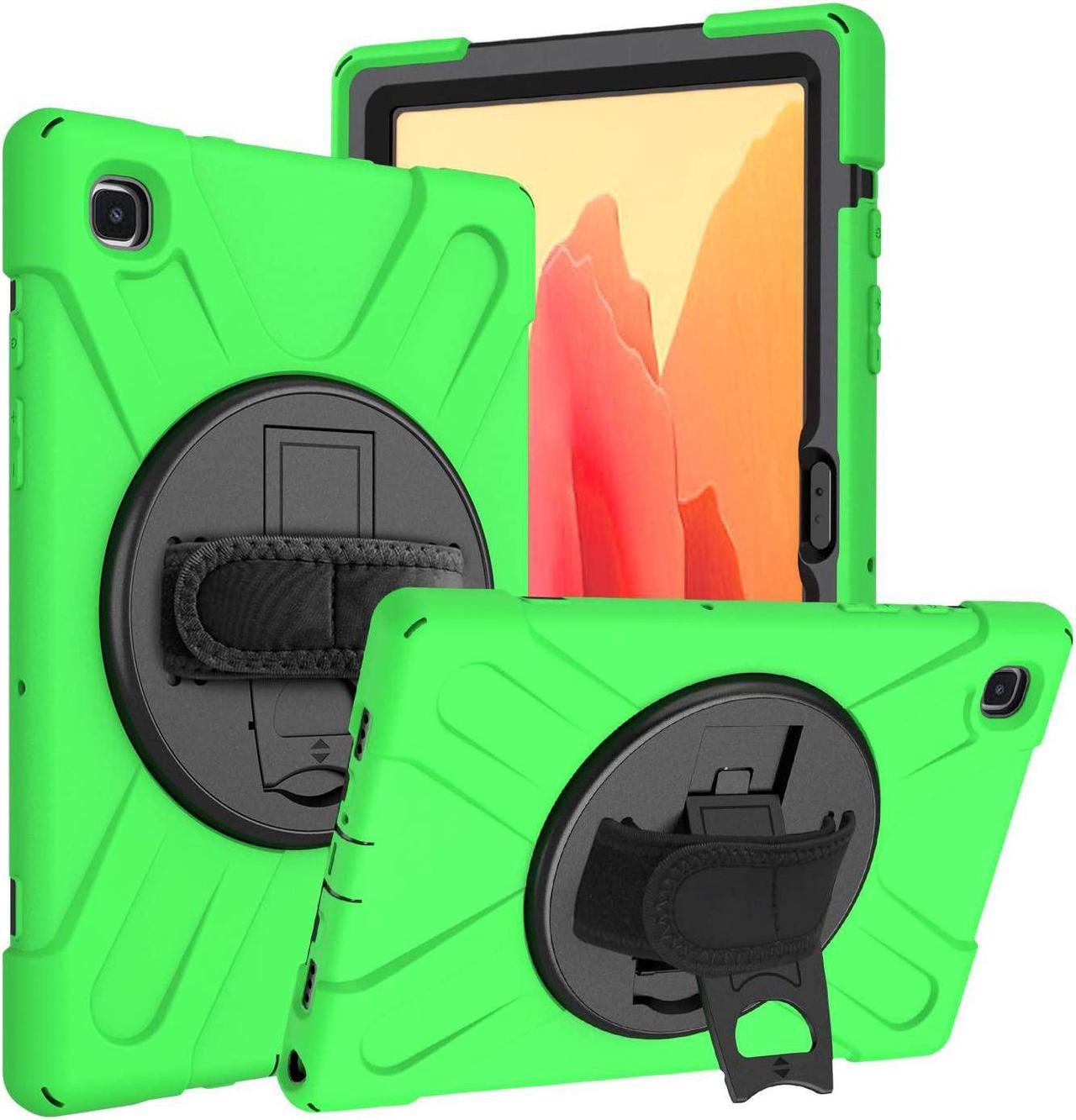 Galaxy Tab A7 10.4 T500/T505 Case, Heavy Duty Shockproof Case, Cover, Stand, Hand/Palm Grip, Carrying Shoulder Strap Sling for Samsung Galaxy Tab A7 10.4-inch 2020 SM-T500 SM-T505 [Shield Green]