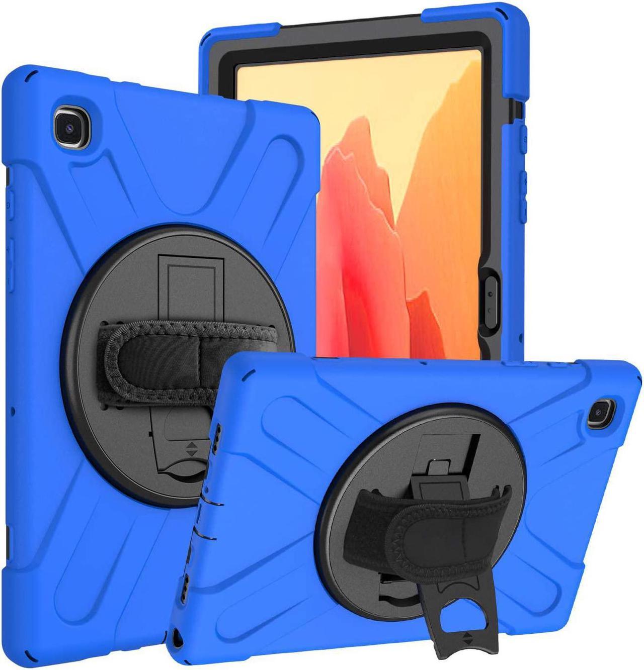 Galaxy Tab A7 10.4 T500/T505 Case, Heavy Duty Shockproof Case, Cover, Stand, Hand/Palm Grip, Carrying Shoulder Strap Sling for Samsung Galaxy Tab A7 10.4-inch 2020 SM-T500 SM-T505 [Shield Blue]