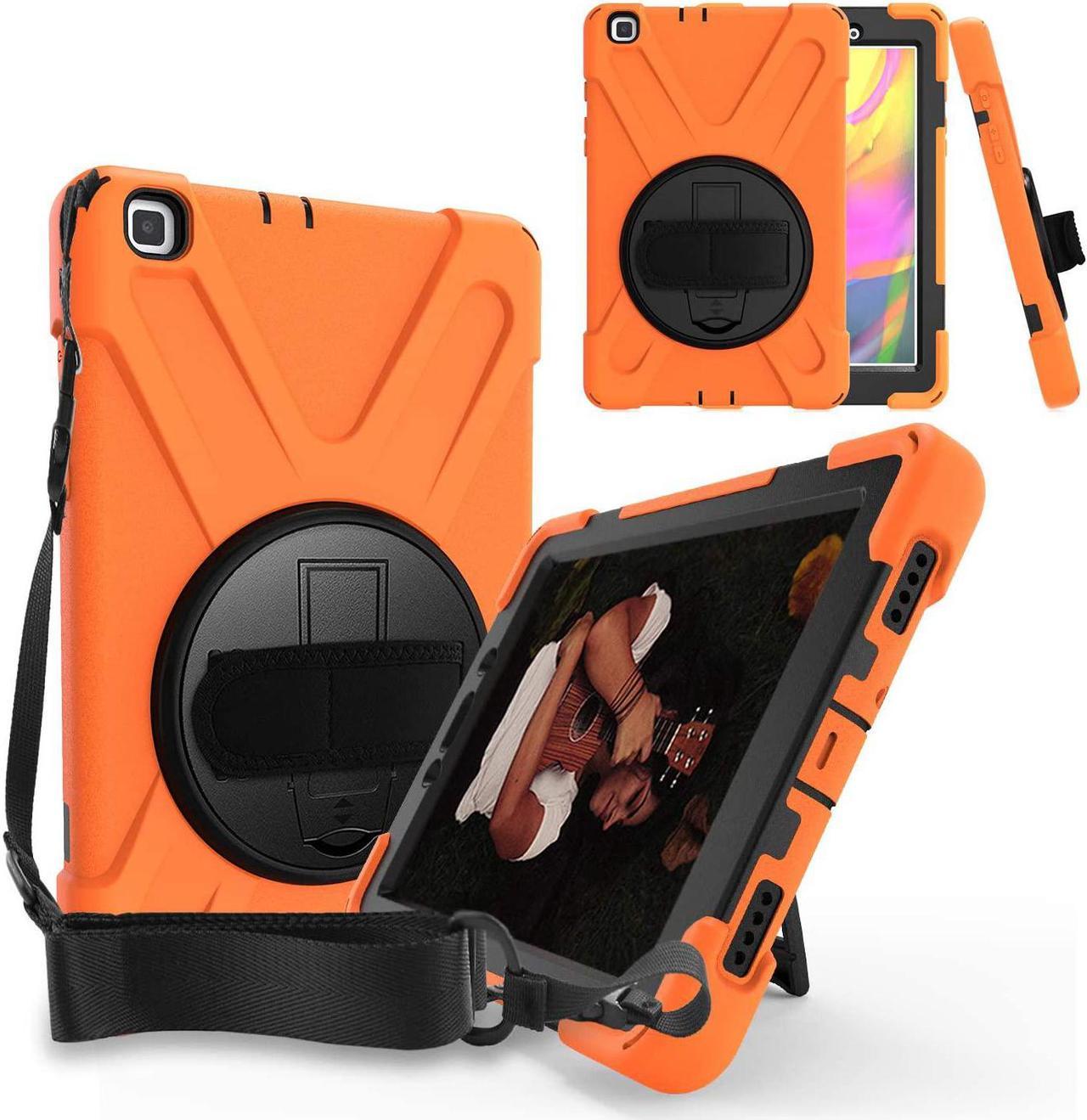 Galaxy Tab A 8.0 T290 Case, Shockproof Heavy Duty Impact Drop Protection Case Cover for Samsung Galaxy Tab A T290/T295/T297 SM-T290 SM-T295 SM-T297 (Shield Orange)