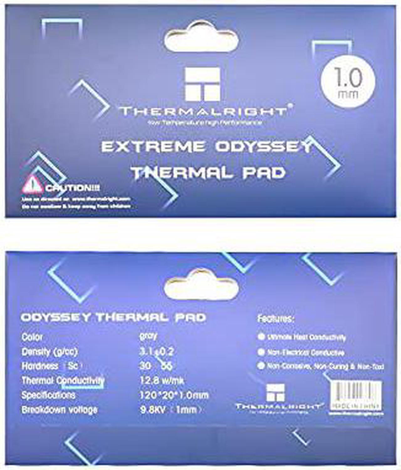 Thermalright Extreme Odyssey Thermal Pad 120x20x1.0mm, 12.8W/mK, Silicon Based, for heatsinks Coolers ICS, Long Lasting Performance, not Electric Conductive