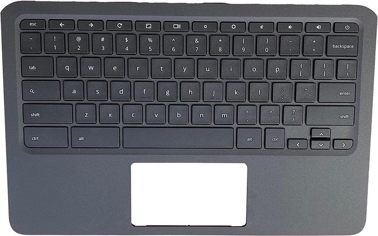 CO LIMITED New Genuine Replacement for HP CHROMEBOOK 11A-NB0013DX 11A-NB0047NR NB Laptop Upper Case Palmrest Keyboard Assembly Part L99855-001,Black,11.6 inch - OEM