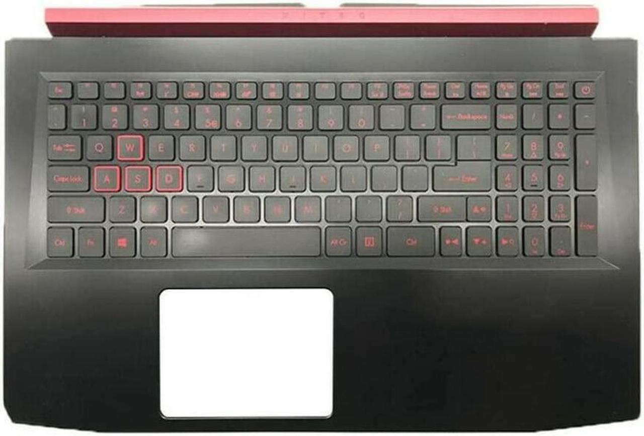 Replacement for Acer Nitro 5 AN515-53 AN515-51 N16C7 Laptop Upper Case Palmrest Backlit Keyboard Assembly Part 6B.Q3ZN2.001 - OEM