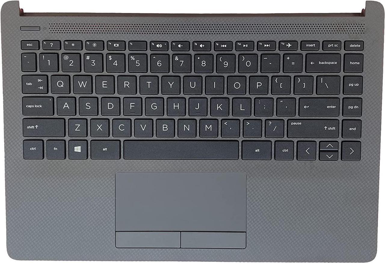 Replacement for HP 240 G8 256 240 G9 246 G8 Laptop Upper Case Palmrest Keyboard Touchpad Assembly Part 6070B1751305 M23367-001 Gray - OEM