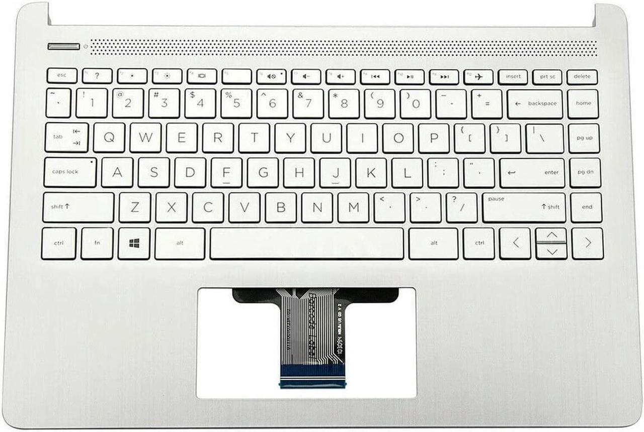 Replacement for 14T-DQ 14s-fq 14-DQ 14s-dr Laptop Upper Case Palmrest Backlit Keyboard Touchpad Assembly Part L88206-001 Sliver - OEM