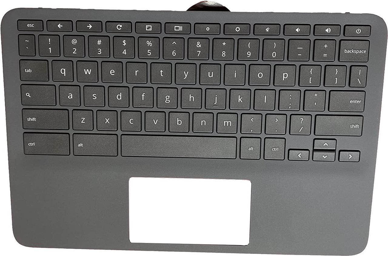 Replacement for HP 11 G8 EE Laptop Upper Case Palmrest Keyboard Assembly Part L90339-001 Top Cover - OEM