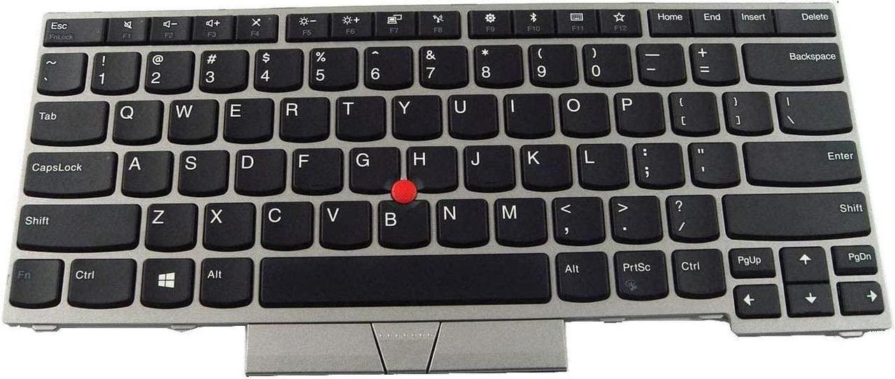 Genuine Laptop Replacement Keyboard for Lenovo Thinkpad E480 E480S T480s E490 L380 Sliver Keyboard 01YN300 01YN380 E48501YN300 LIM17F23US-3873 - OEM