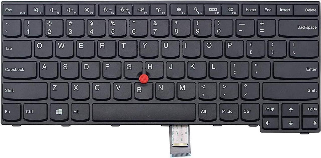 Genuine Laptop Replacement Keyboard for Lenovo IBM Thinkpad E450 E450C E455 E460 E465 W450 US Keyboard 04X6101 SN20E66181 MP-13U53US-G62 Parts - OEM