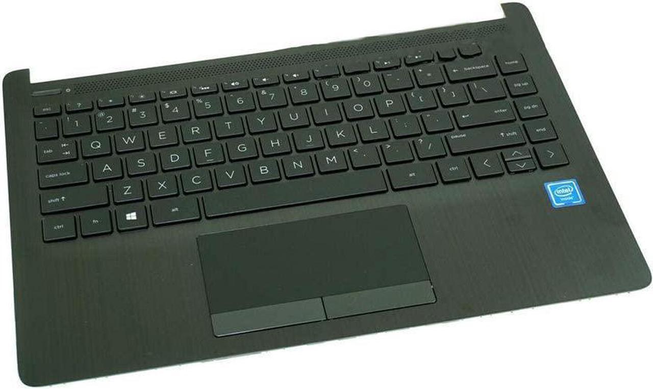 for HP Pavilion 14-CF 14-DF 14-DK Original Notebook Palmrest Upper Case with US Layout Backlit Keyboard and Touchpad Assembly Replacement L24817-001 - OEM