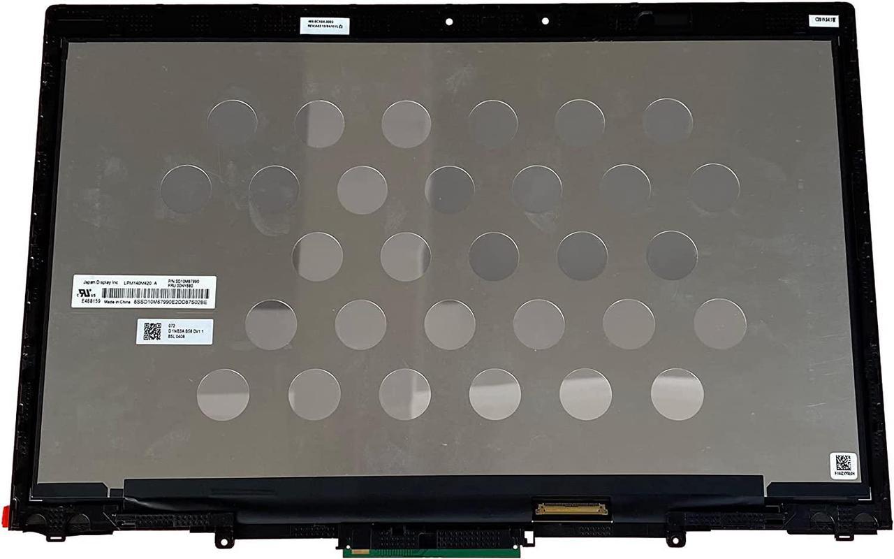 Replacement 14" LCD Display Assembly Full WQHD 270nitIPS LCD Touch Screen Assembly for Lenovo X1 Yoga 3nd Gen,with IR&HD Camera 01YT248 02HL922 01AY924 - OEM