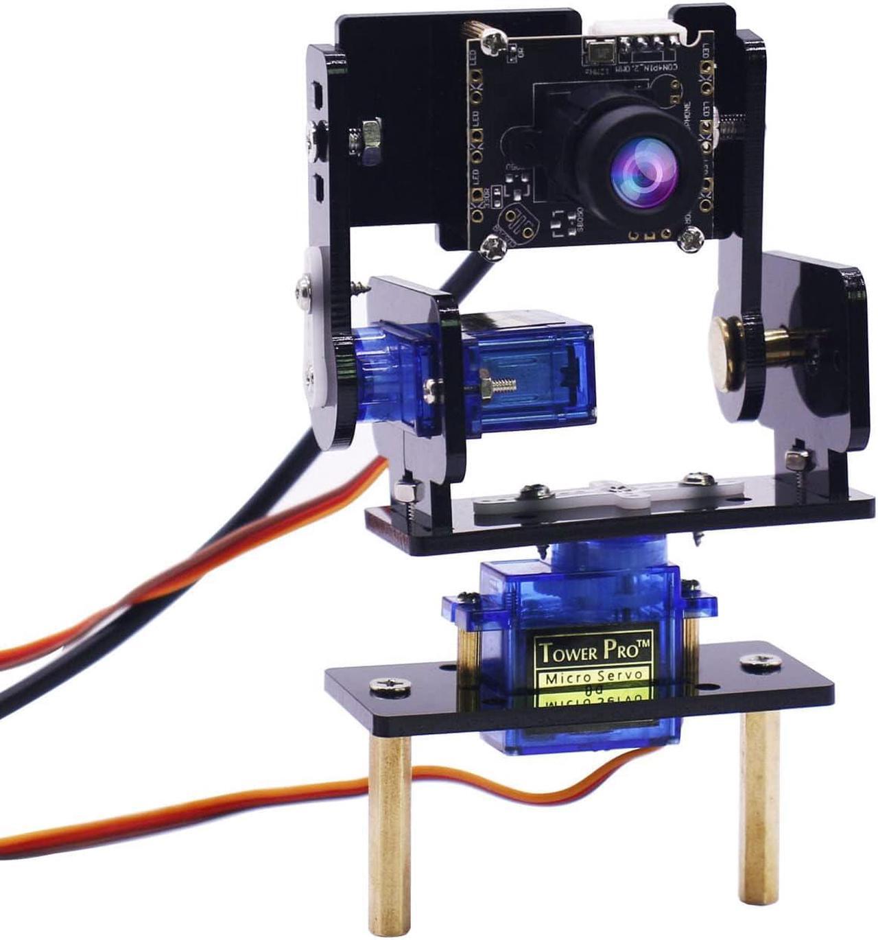 Main image of Yahboom Camera Module Smart Vision Sensor Pan-Tilt Kit with 2 Pcs SG90 Micro Servos Smart Robot HD Camera for Raspberry Pi (2DOF Camera Module Acrylic Pan-Tilt Kit)