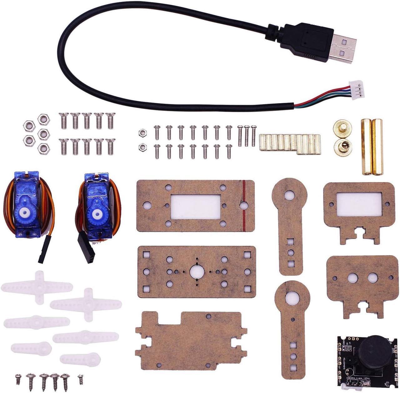 Alt view image 5 of 7 - Yahboom Camera Module Smart Vision Sensor Pan-Tilt Kit with 2 Pcs SG90 Micro Servos Smart Robot HD Camera for Raspberry Pi (2DOF Camera Module Acrylic Pan-Tilt Kit)