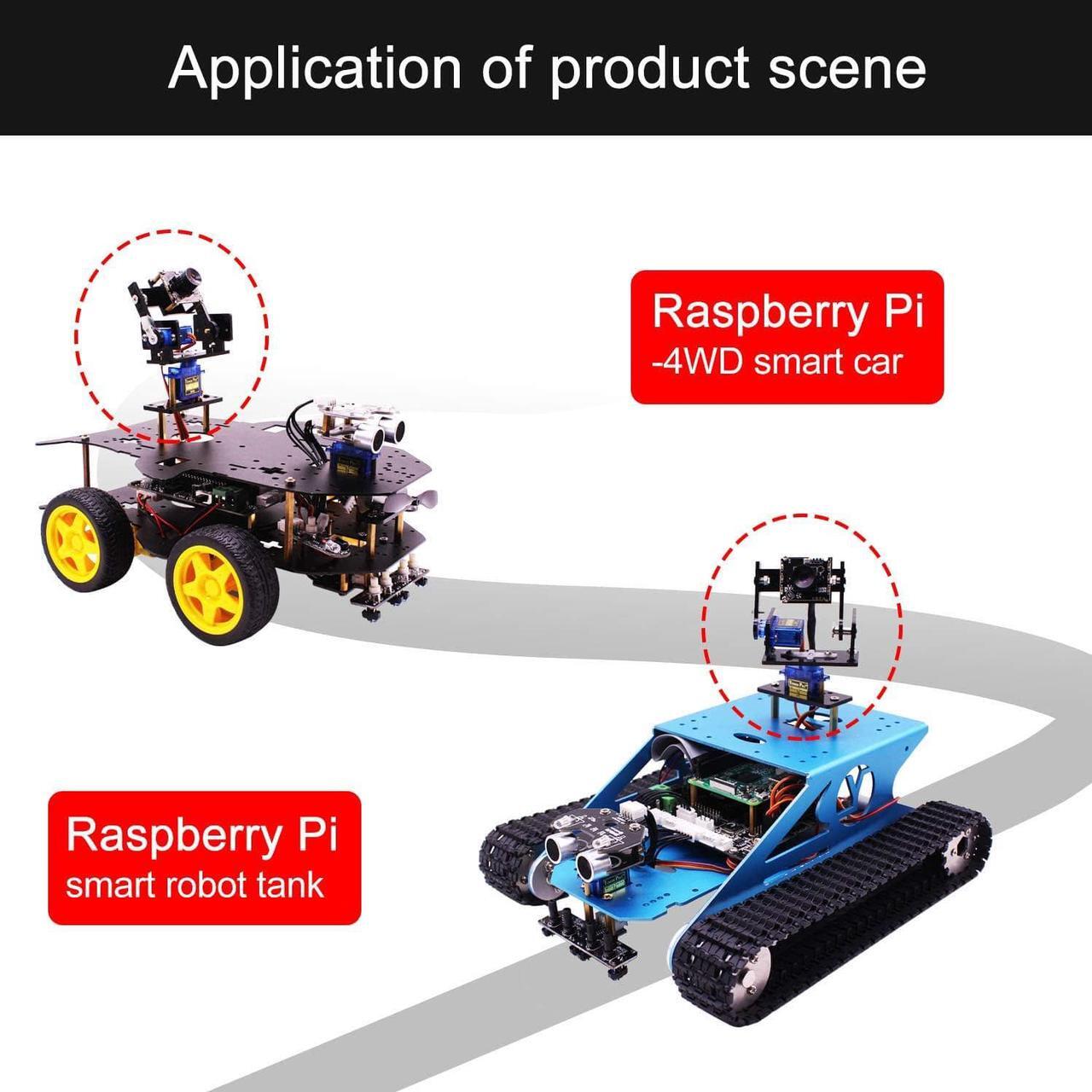 Alt view image 7 of 7 - Yahboom Camera Module Smart Vision Sensor Pan-Tilt Kit with 2 Pcs SG90 Micro Servos Smart Robot HD Camera for Raspberry Pi (2DOF Camera Module Acrylic Pan-Tilt Kit)