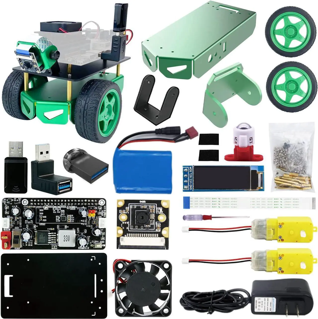 Alt view image 5 of 7 - Yahboom Jetbot Mini AI Robot Car with Jetson Nano B01 Kit