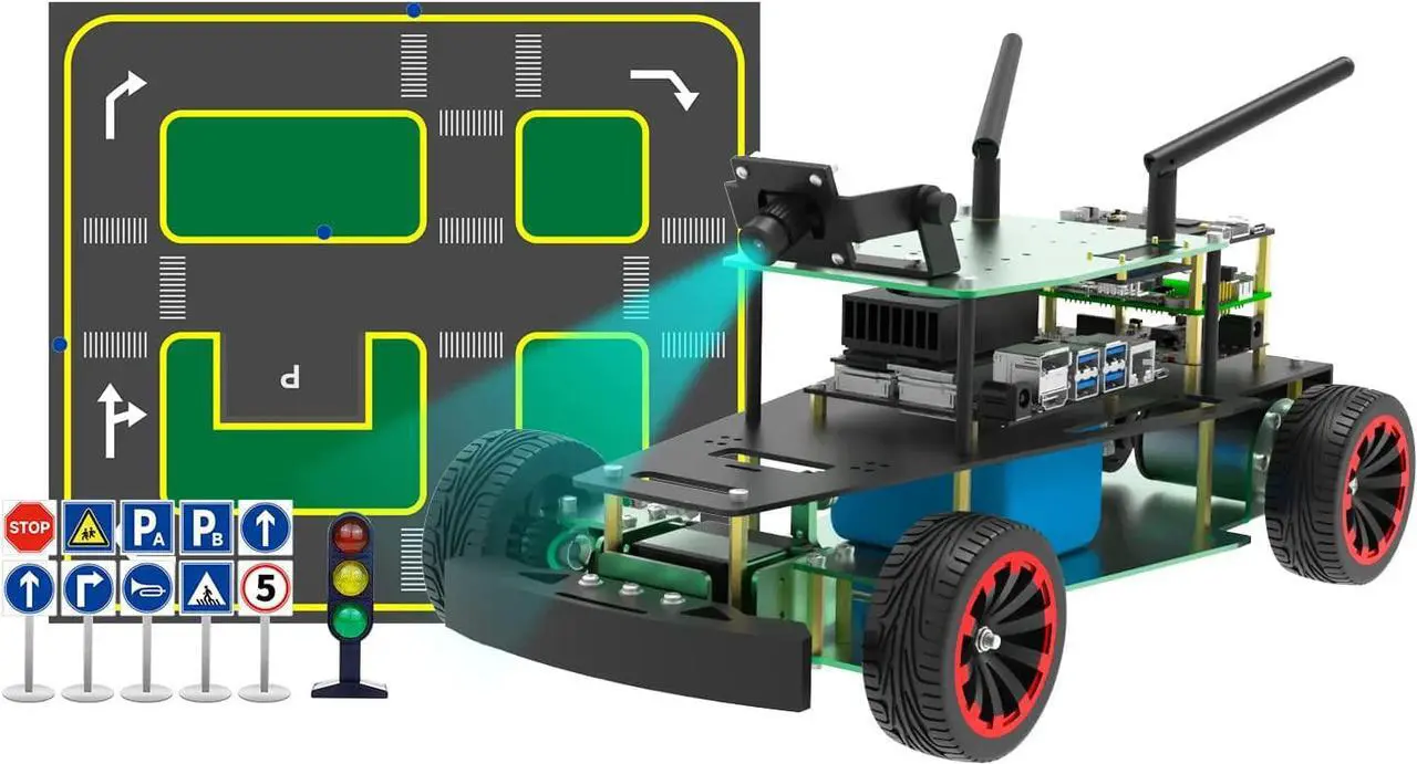 Main image of Yahboom AI Python Programming ROS Adults Robotic kit Autopilot Training Ackerman Structure Learning Teaching Research (R2L Autopilot Ver with Xavier NX 8GB)