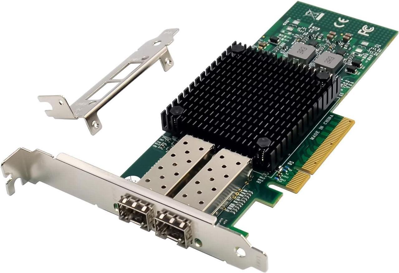 Dual-10Gb SFP+ PCI-E Network Card NIC, Mellanox ConnectX-3 PCI-e 3.0 X8 PCI Express 10 Gigabit Ethernet Server NIC (ST7286-10GB)