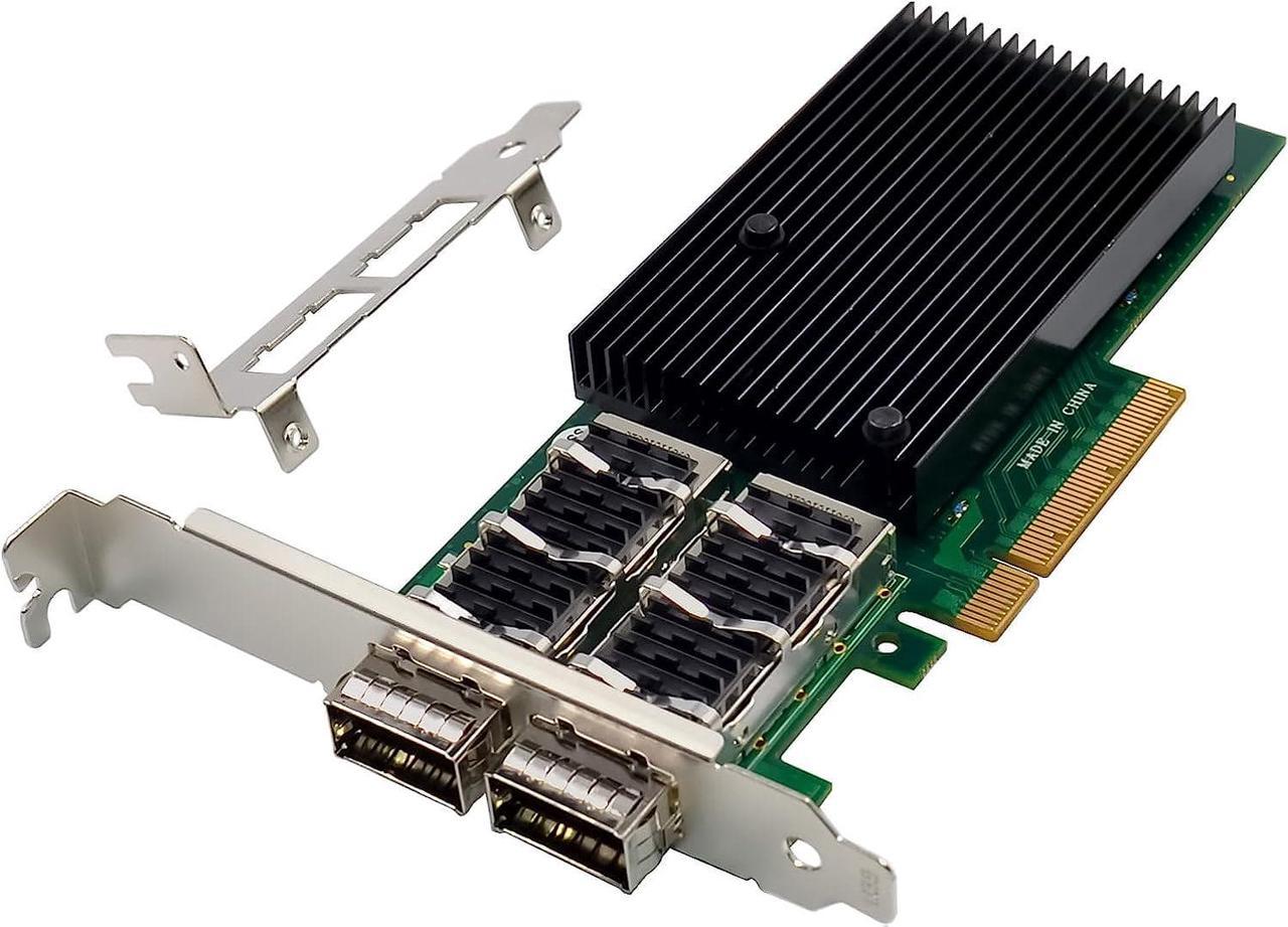 Dual-QSFP+ 40G Network Card Mellanox ConnectX-3 PCI-e 3.0 X8 PCI Express 40 Gigabit Ethernet Server NIC (ST7288-40GB)