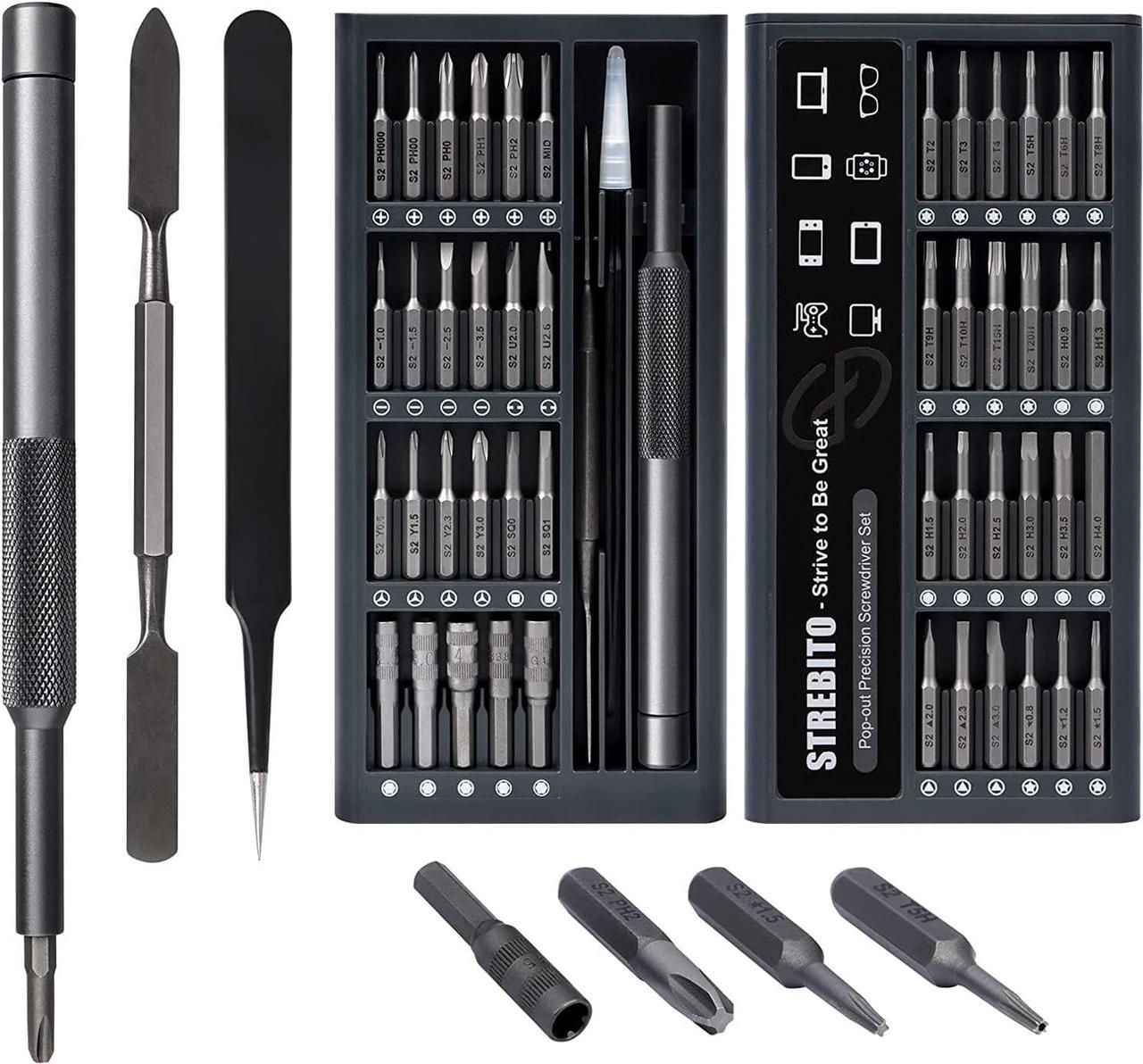 Micro Screwdriver Set 50 in 1 Precision Screwdriver Set, Electronics Tool Kit Screwdriver Kit - Computer, iPhone, Macbook, PS4, PS5, Nintendo, Xbox Controller Repair Kit, S2 Multi Bit Driver