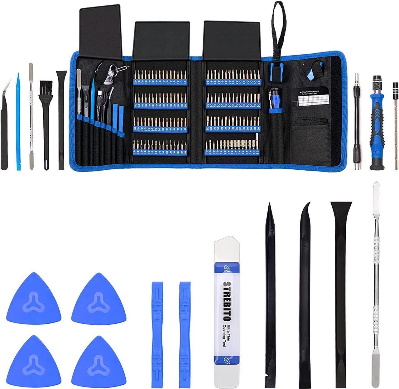 Precision Screwdriver Set 142-Piece + 11-Piece Spudger Pry Tool Kit Bundle, Plastic & Metal Spudger Kit for iPhone, Laptop, iPad, Cell Phone, MacBook, Tablet, Computer, Electronics Repair