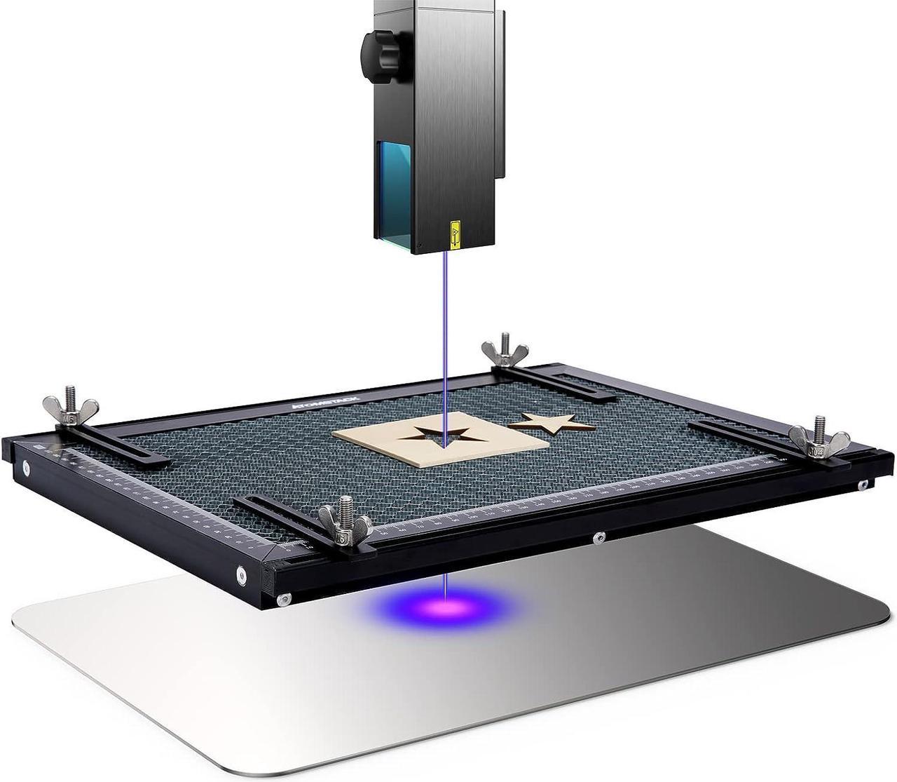 ATOMSTACK Laser Engraver Honeycomb Working Table, Honeycomb Laser Bed Panel with Fixture for CO2 and Diode Laser Engraving Machine, 380x284x22mm