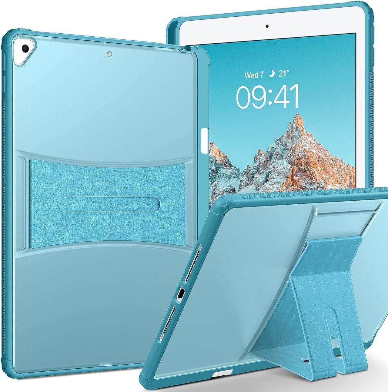 Compatible with iPad 9th 8th 7th Generation Generation Case,iPad 10.2 Inch Case 2022 2021 2020 Kickstand Slim Shockproof Protective Tablet Cover with Pencil Holder,Blue