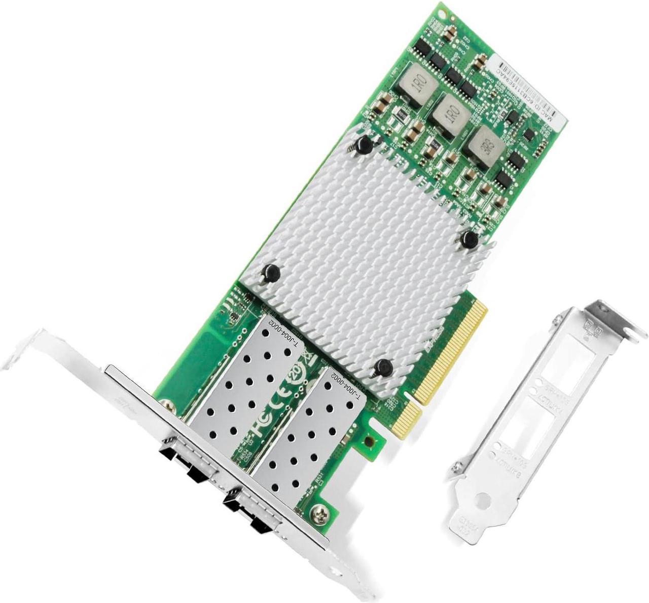 10Gb Network Card with Broadcom BCM57810S Chip,Dual-SFP+ Ports PCI Express Ethernet Adapter Support Windows Server/Linux/VMware