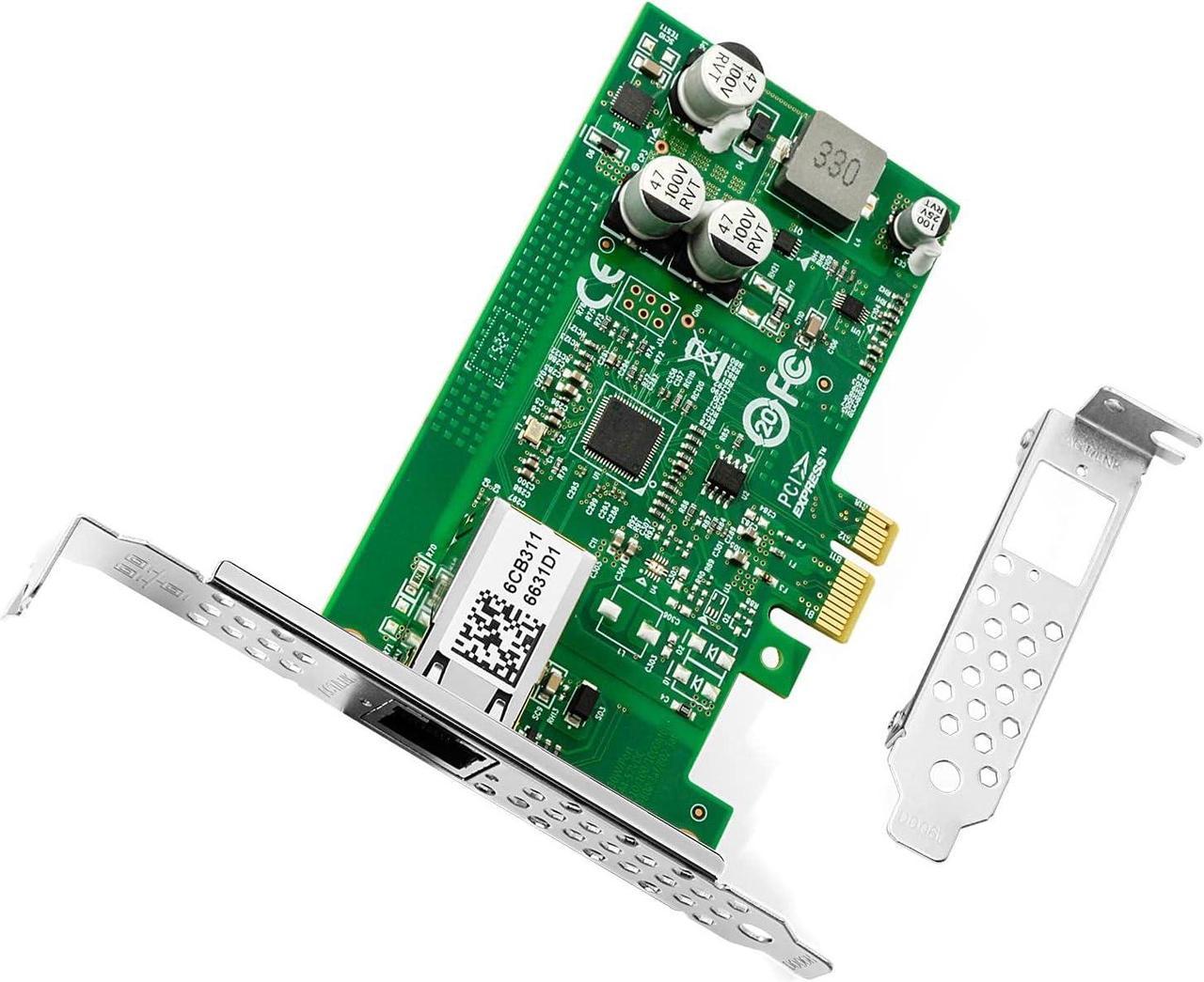 10/100/1000Mbps GigE Interface Card 802.3at Single-Port RJ45 Gigabit PoE+ Network Card Based on Intel I210 Chip, PCI-E Ethernet LAN Adapter, PCI Express X1 Gigabit Vision Frame Grabber Card