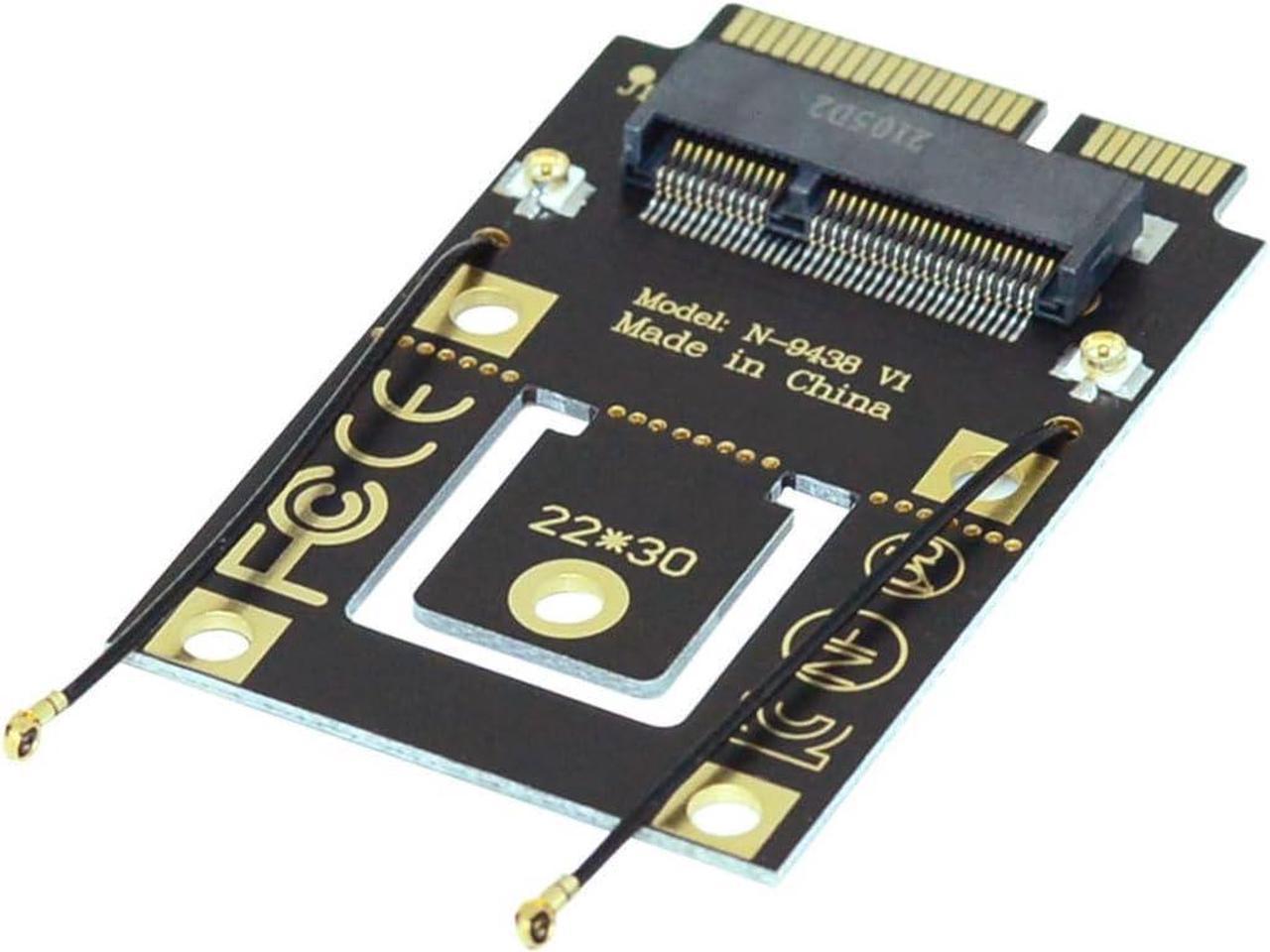 ChenYang M.2 Key-A NGFF to Mini PCI-E PCI Express Converter Adapter for 9260 8265 7260 WIFI6 WIFI7 AC Card