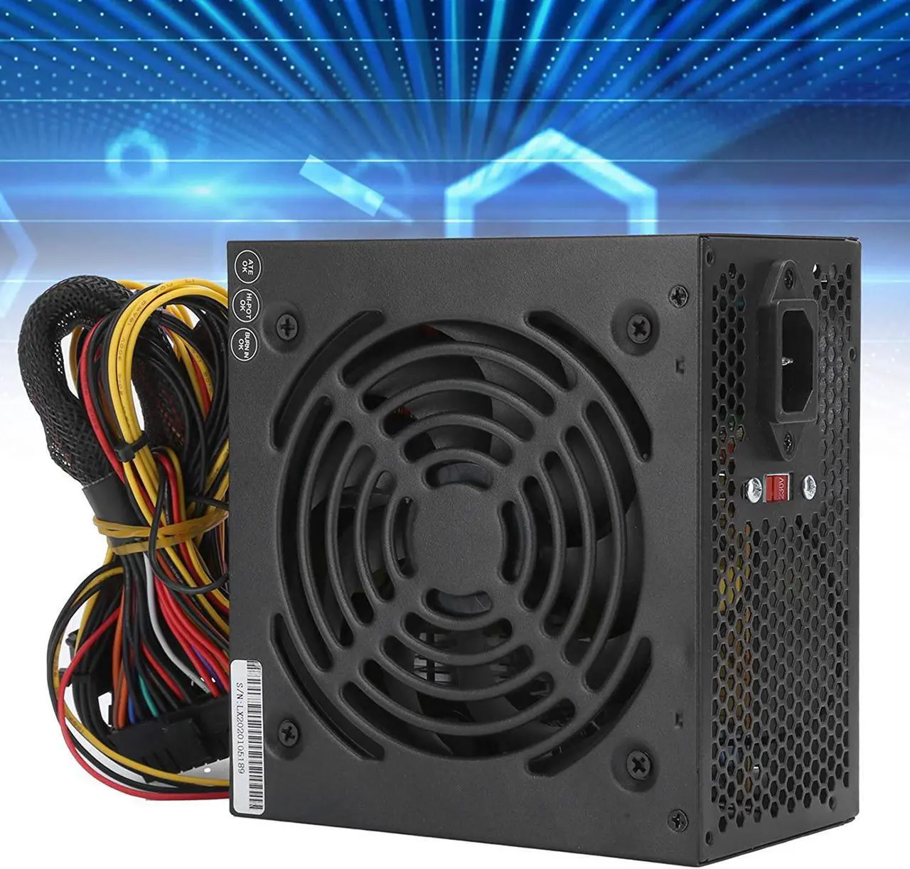 Alt view image 2 of 7 - Hilitand PC Power Supply, 350W Desktop Computer Low Energy Consumption Accessories Adjustable 115/230V, for Low Energy Consumption, Low Noise Basic Desktop System(US Plug)