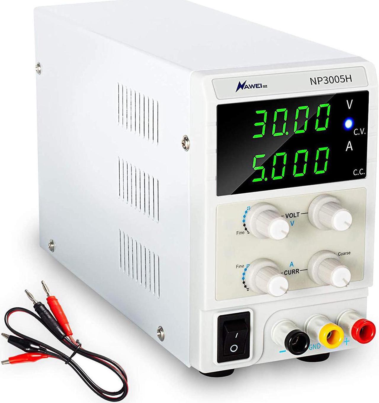 Main image of 60V 5A DC Power Supply Variable with CC/CV Mode Bench Power Supply for Repair, Lab, DIY Electronic, Research, Powering Ebike, Electroplating,Tinkering, Anodizing Kit.