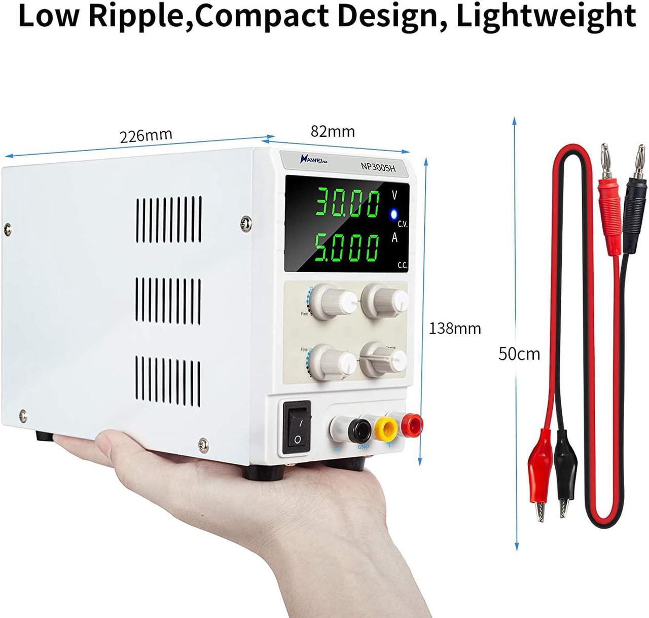 Alt view image 5 of 7 - 60V 5A DC Power Supply Variable with CC/CV Mode Bench Power Supply for Repair, Lab, DIY Electronic, Research, Powering Ebike, Electroplating,Tinkering, Anodizing Kit.