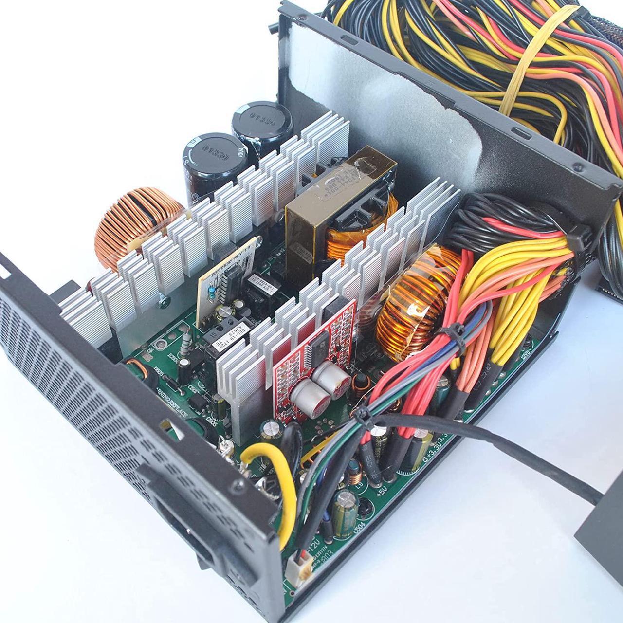 Alt view image 5 of 7 - 1800W Mining Power Supply, Multiple/Single Channel PSU for Mining Rig, 12V Miner Case Power Supply Support 8 GPUs for ETH rig with Automatic Control Fan