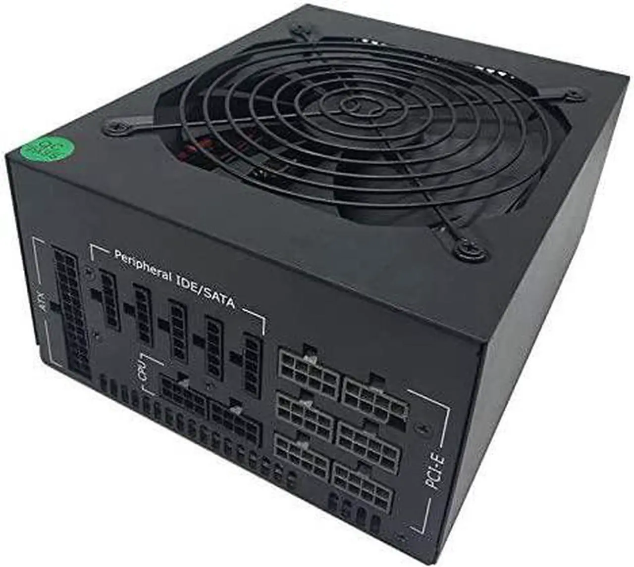 Main image of ATX 1600W Full Modular Mining Power Supply GPU for Bitcoin Miner ETH Rig Supports 6 Graphics 80+ Gold Certified with 150CM US Plug Adapter Cable(110V)