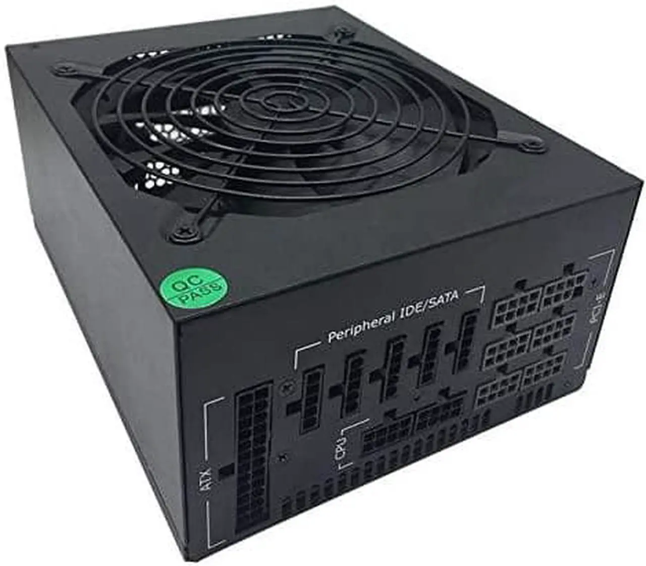 Alt view image 3 of 7 - ATX 1600W Full Modular Mining Power Supply GPU for Bitcoin Miner ETH Rig Supports 6 Graphics 80+ Gold Certified with 150CM US Plug Adapter Cable(110V)